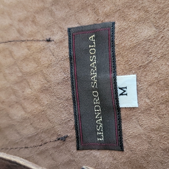 Rare 80's Lisandro Sarasola vintage leather belt. Halloween or theater costumes. - Picture 6 of 9